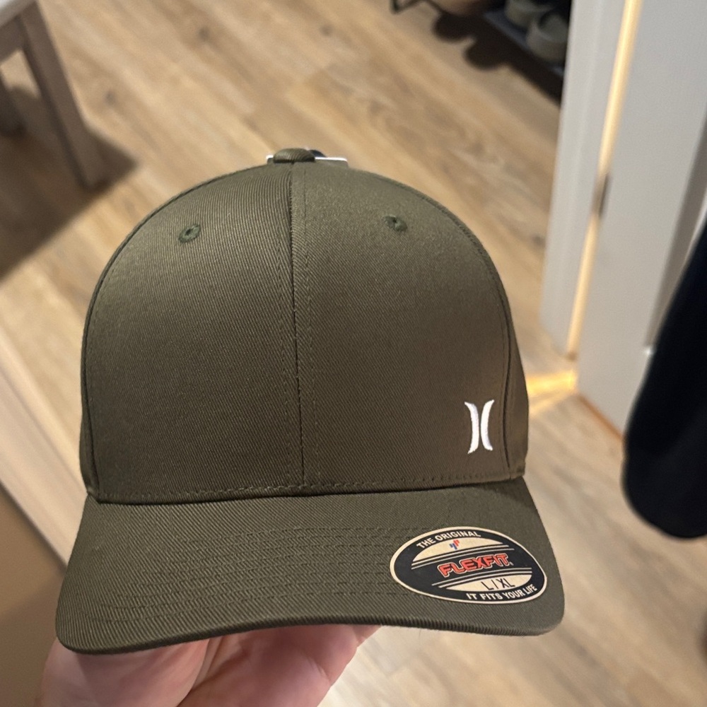 Hurley Olive Green Flexfit Hat